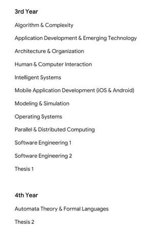 Thoughts on this BSCS Curriculum : r/PinoyProgrammer .